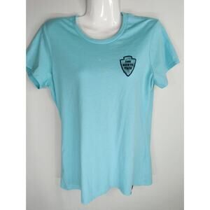 The North Face Women's Solid Crew Neck Short Sleeve T-Shirts Mint Green Size Med